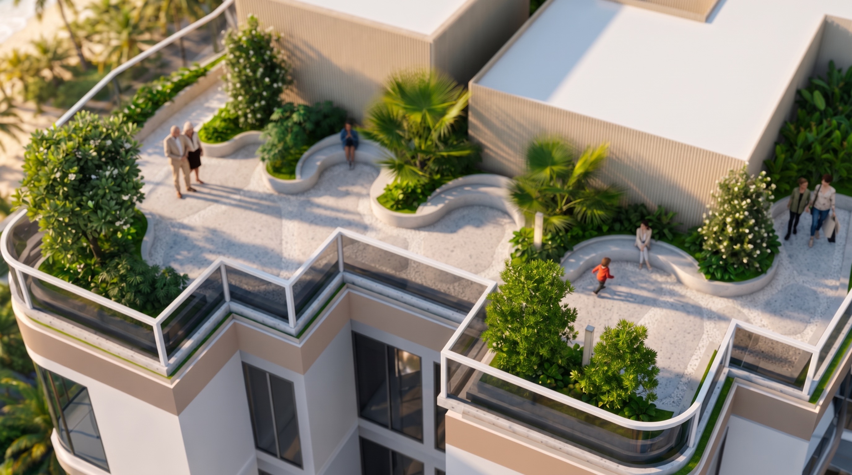 Hình ảnh kỹ thuật không gian Sky Retreat trên cao